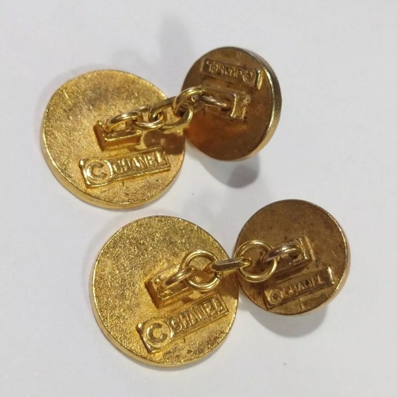 Chanel cufflinks 1980s vintage - Picture 4 of 5